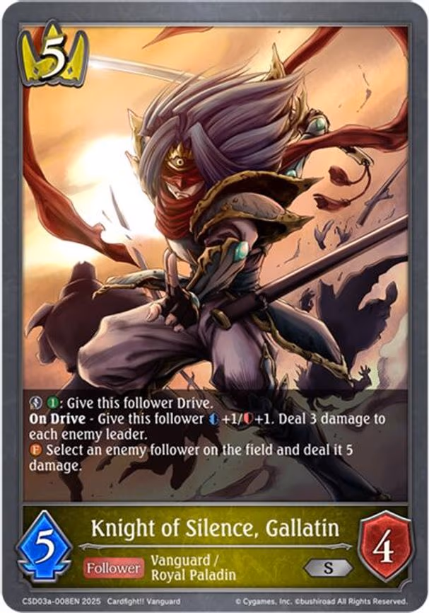 Knight of Silence, Gallatin - Silver (CSD03a-008EN)