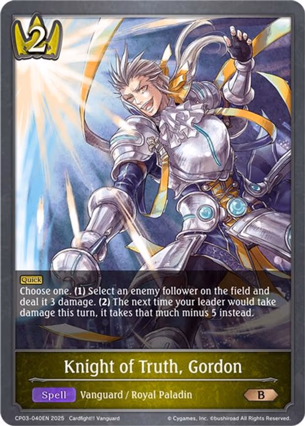 Knight of Truth, Gordon - Bronze (CP03-040EN)