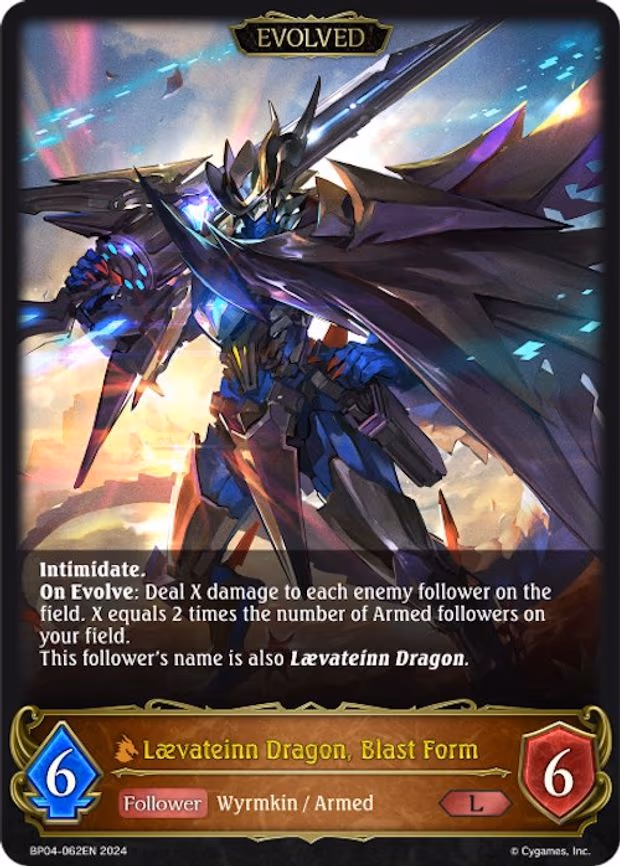 Laevateinn Dragon, Blast Form - Legendary (BP04-062EN)
