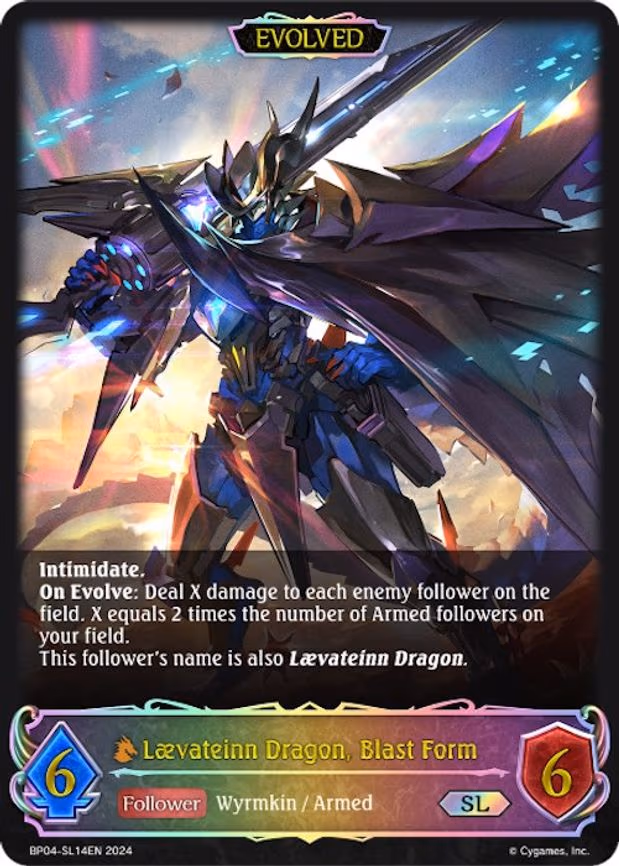Laevateinn Dragon, Blast Form - Super Legendary (BP04-SL14EN)