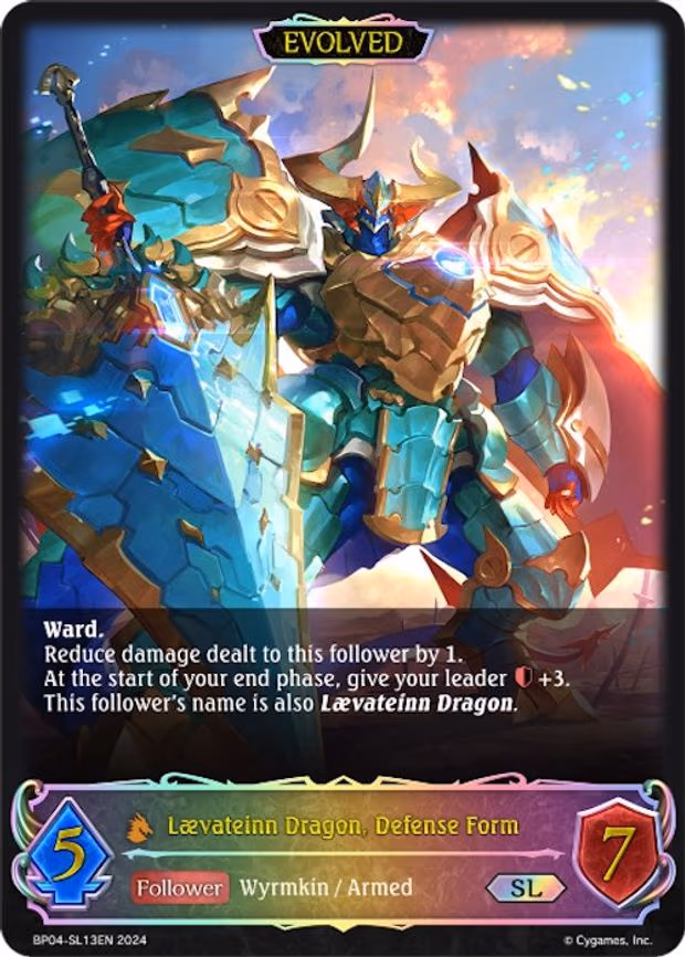 Laevateinn Dragon, Defense Form - Super Legendary (BP04-SL13EN)