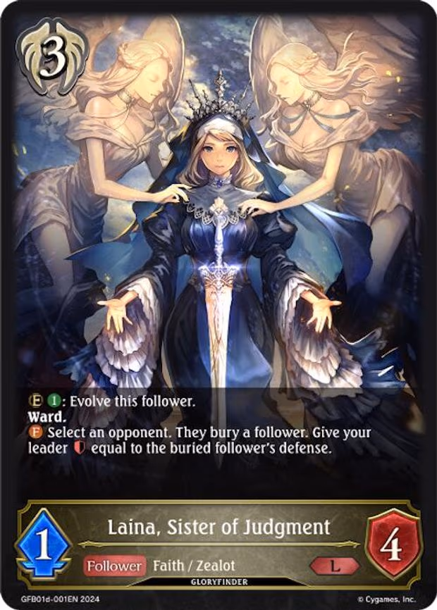 Laina, Sister of Judgment - Legendary (GFB01d-001EN)