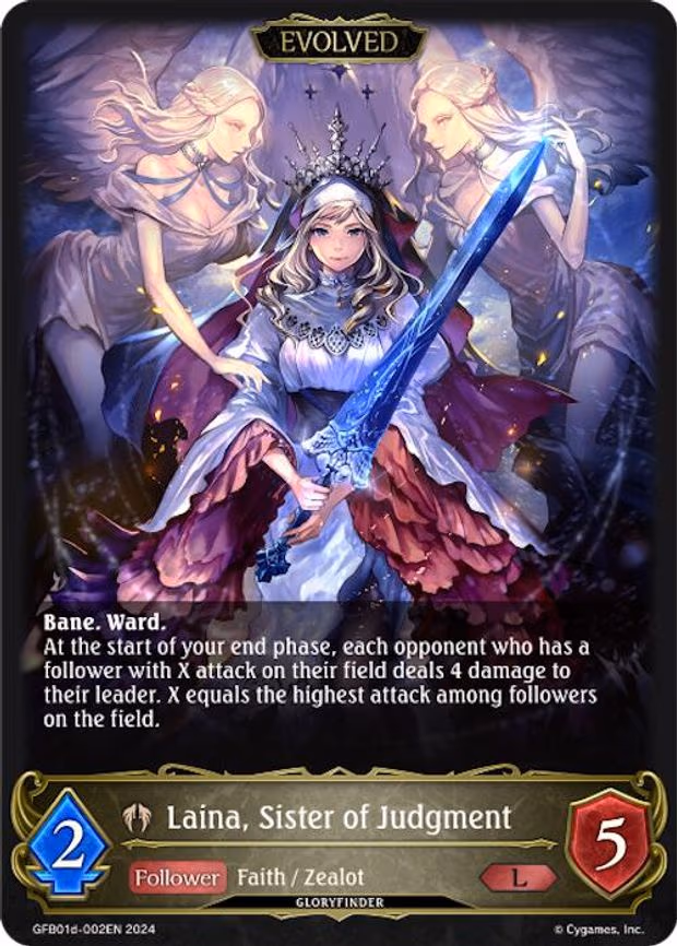Laina, Sister of Judgment - Legendary (GFB01d-002EN)