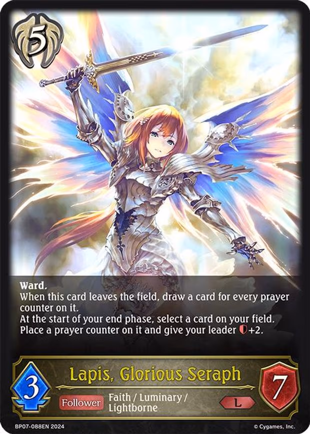 Lapis, Glorious Seraph - Legendary (BP07-088EN)