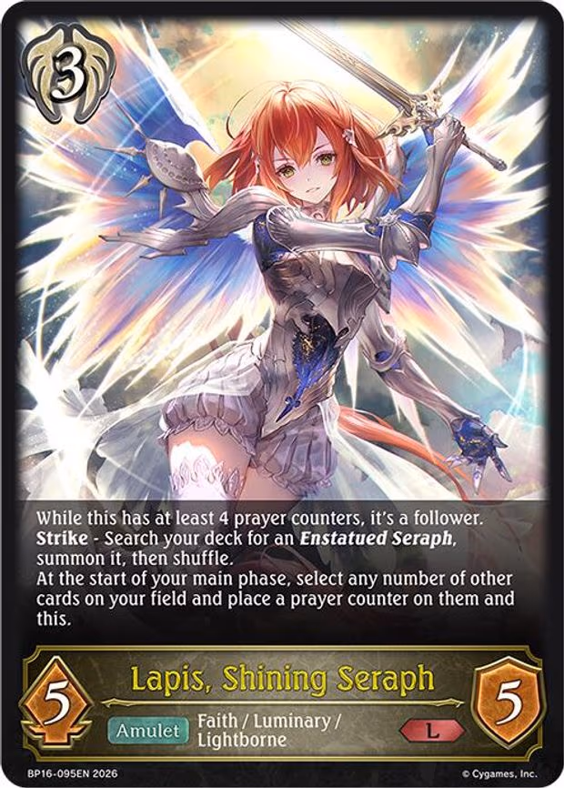 Lapis, Shining Seraph - Legendary (BP16-095EN)