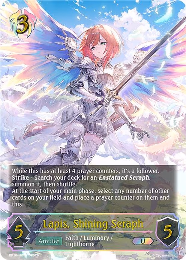 Lapis, Shining Seraph - Ultimate (BP16-U06EN)