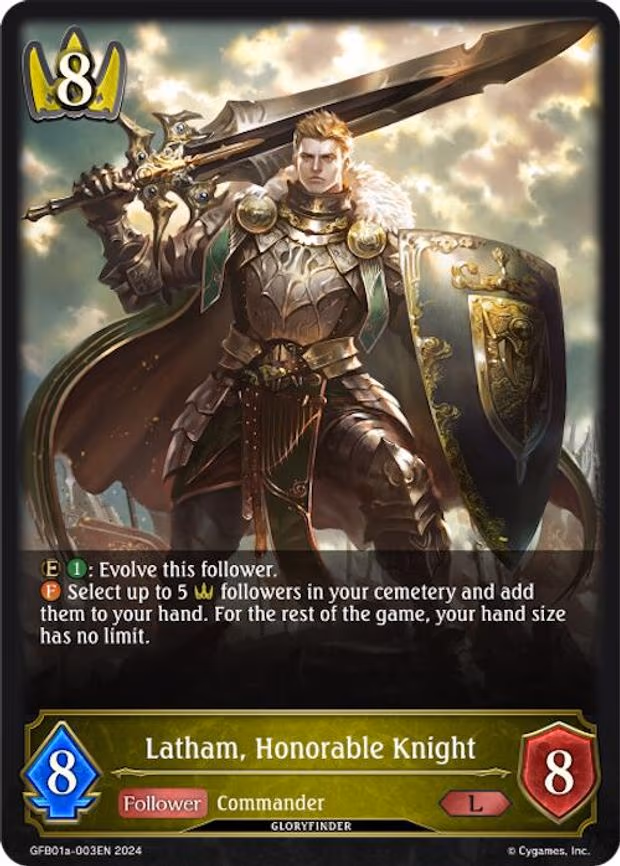 Latham, Honorable Knight - Legendary (GFB01a-003EN)