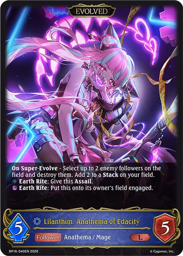 Lilanthim, Anathema of Edacity - Legendary (BP16-040EN)