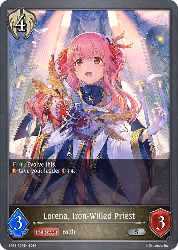 Lorena, Iron-Willed Priest - Silver (BP18-107EN)