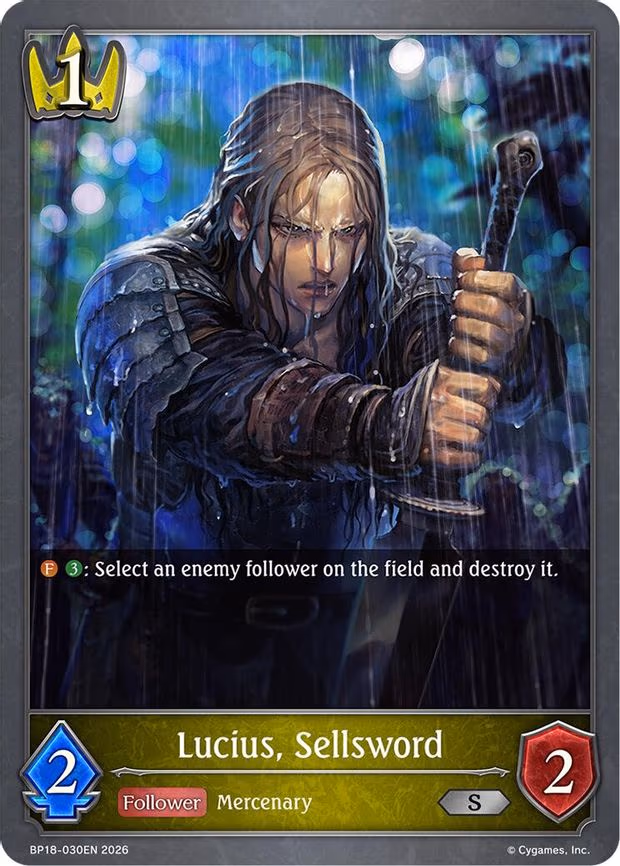 Lucius, Sellsword - Silver (BP18-030EN)