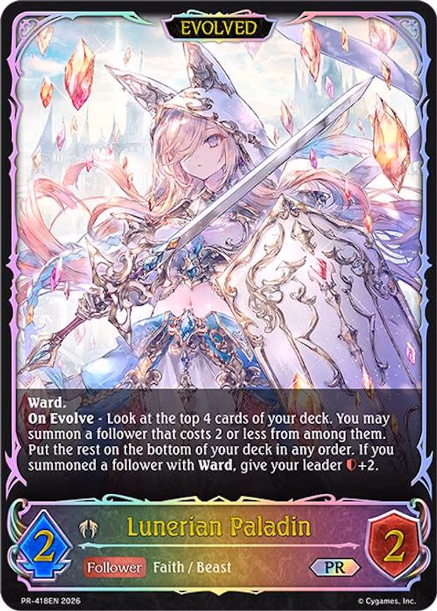 Lunerian Paladin - Promo (PR-418EN)