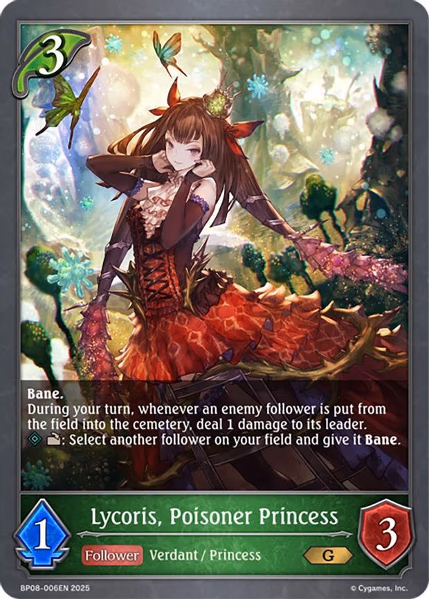 Lycoris, Poisoner Princess - Gold (BP08-006EN)