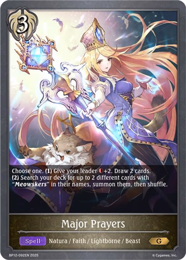 Major Prayers - Gold (BP12-092EN)
