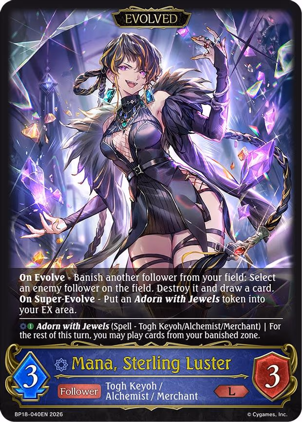 Mana, Sterling Luster - Legendary (BP18-040EN)