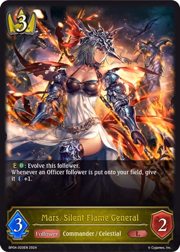 Mars, Silent Flame General - Legendary (BP04-020EN)