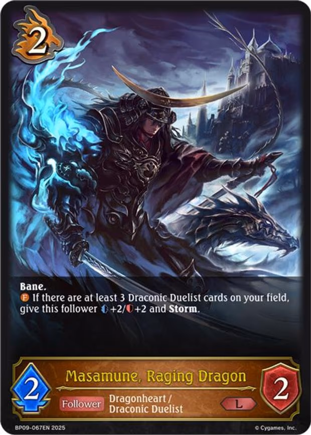 Masamune, Raging Dragon