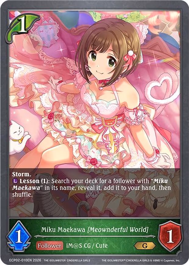 Miku Maekawa [Meownderful World] - Gold (ECP02-010EN)