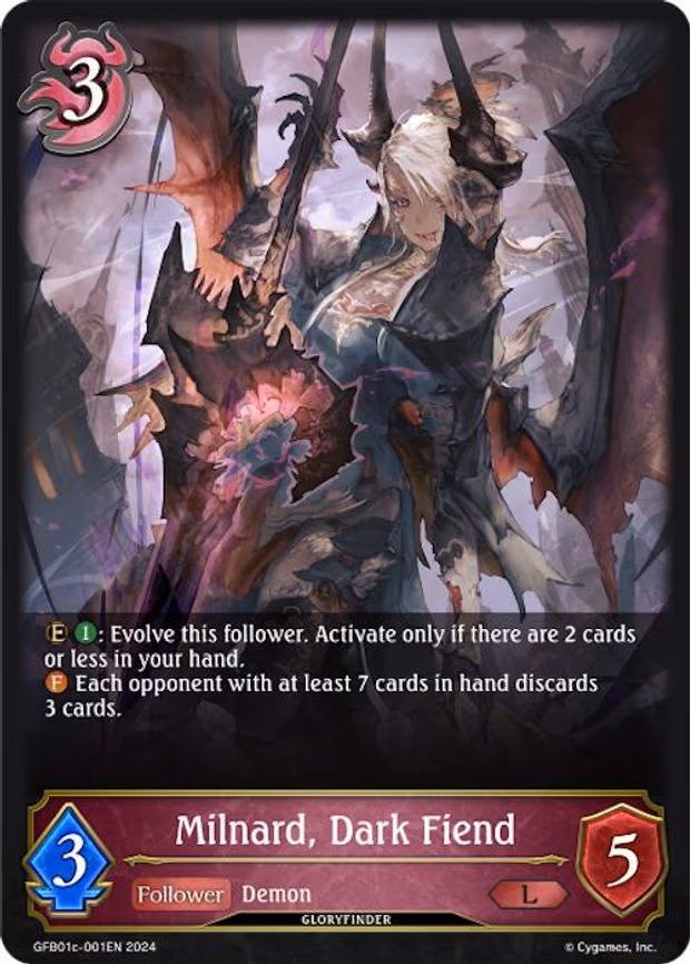 Milnard, Dark Fiend - Legendary (GFB01c-001EN)