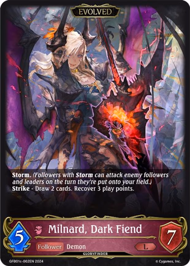 Milnard, Dark Fiend - Legendary (GFB01c-002EN)