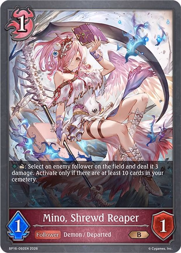 Mino, Shrewd Reaper - Bronze (BP16-092EN)