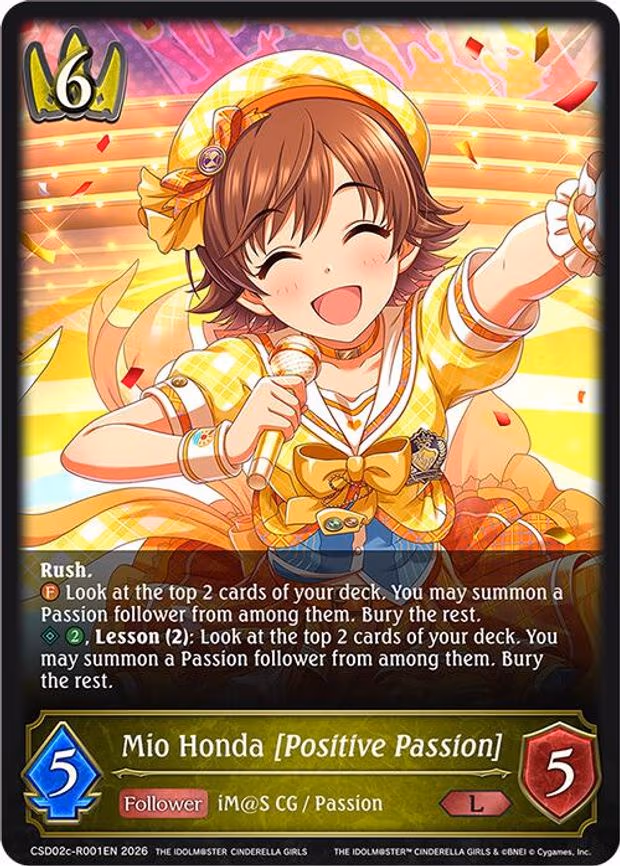 Mio Honda [Positive Passion] (Reprint) - Legendary (CSD02c-R001EN)