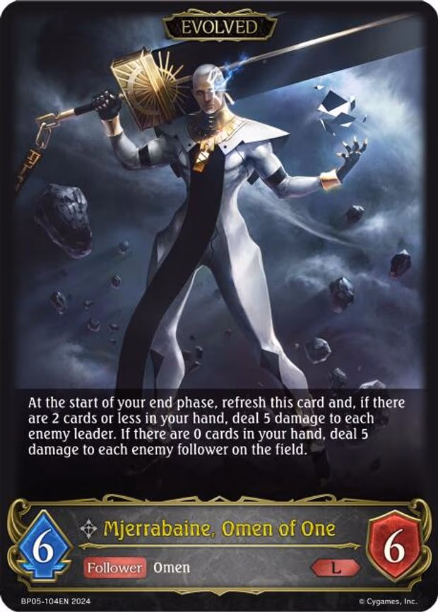 Mjerrabaine, Omen of One - Legendary (BP05-104EN)