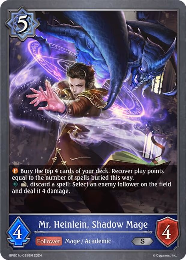 Mr. Heinlein, Shadow Mage - Silver (GFB01c-039EN)