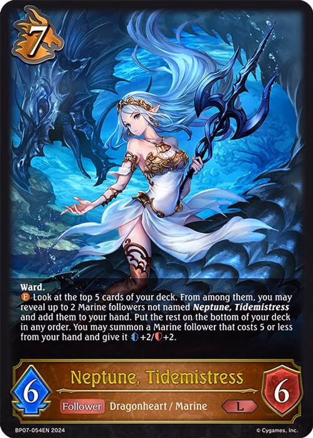 Neptune, Tidemistress - Legendary (BP07-054EN)