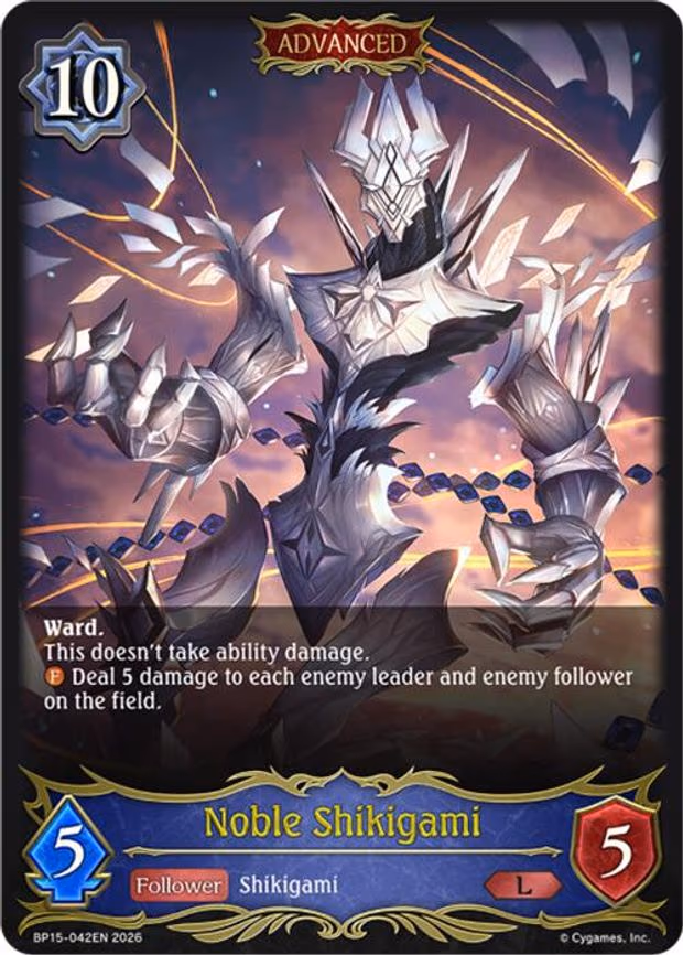 Noble Shikigami - Legendary (BP15-042EN)