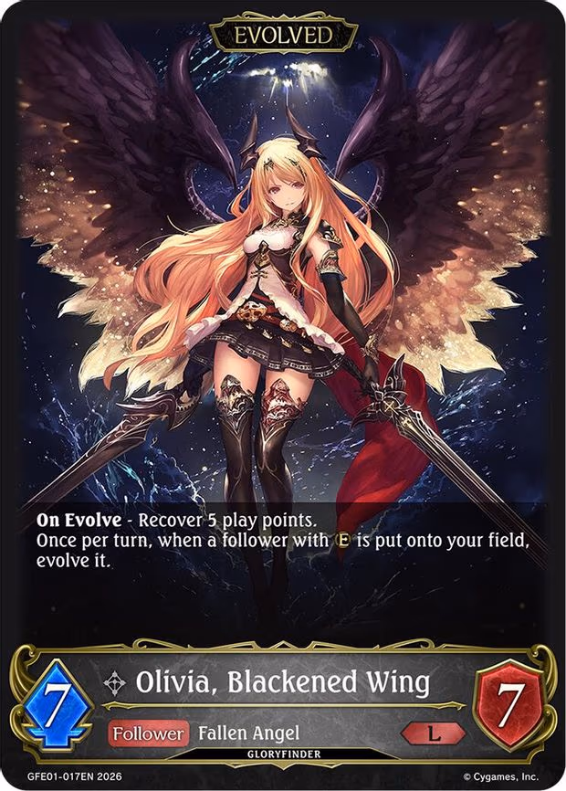 Olivia, Blackened Wing - Legendary (GFE01-017EN)