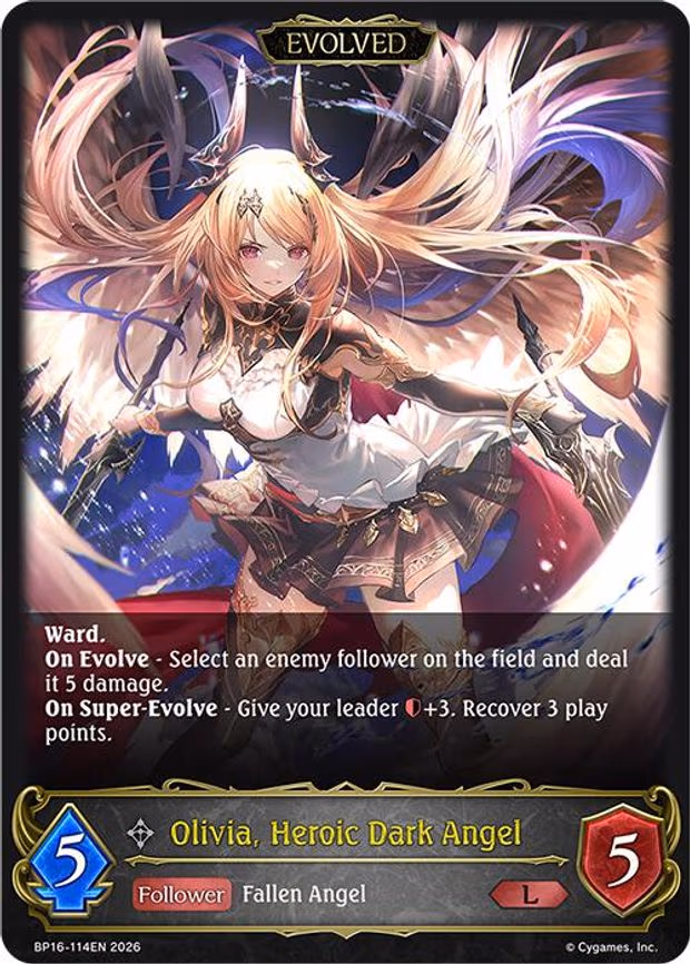 Olivia, Heroic Dark Angel - Legendary (BP16-114EN)