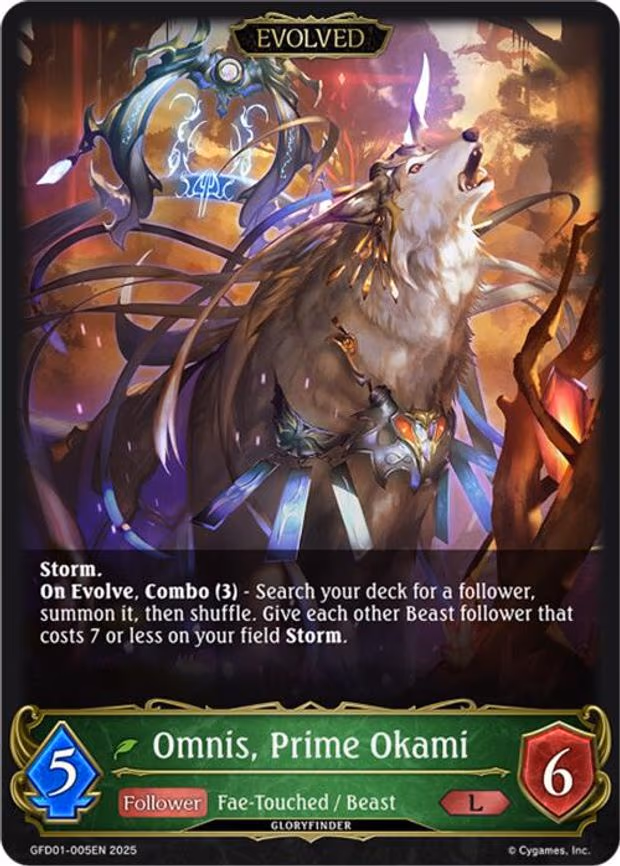 Omnis, Prime Okami - Legendary (GFD01-005EN)