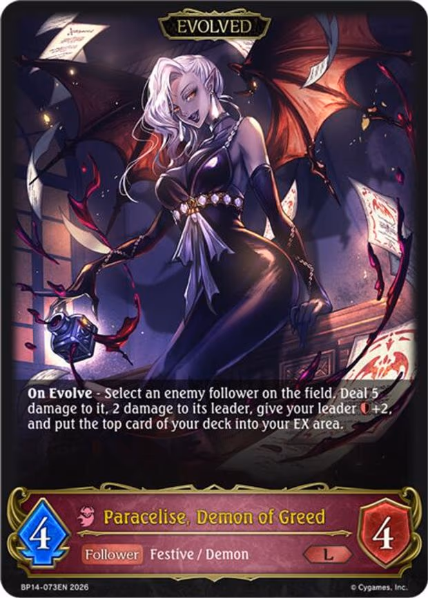 Paracelise, Demon of Greed - Legendary (BP14-073EN)