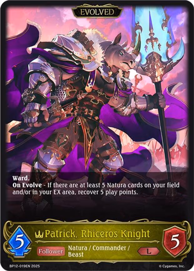 Patrick, Rhiceros Knight