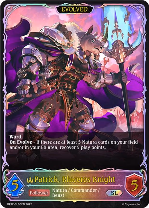 Patrick, Rhiceros Knight