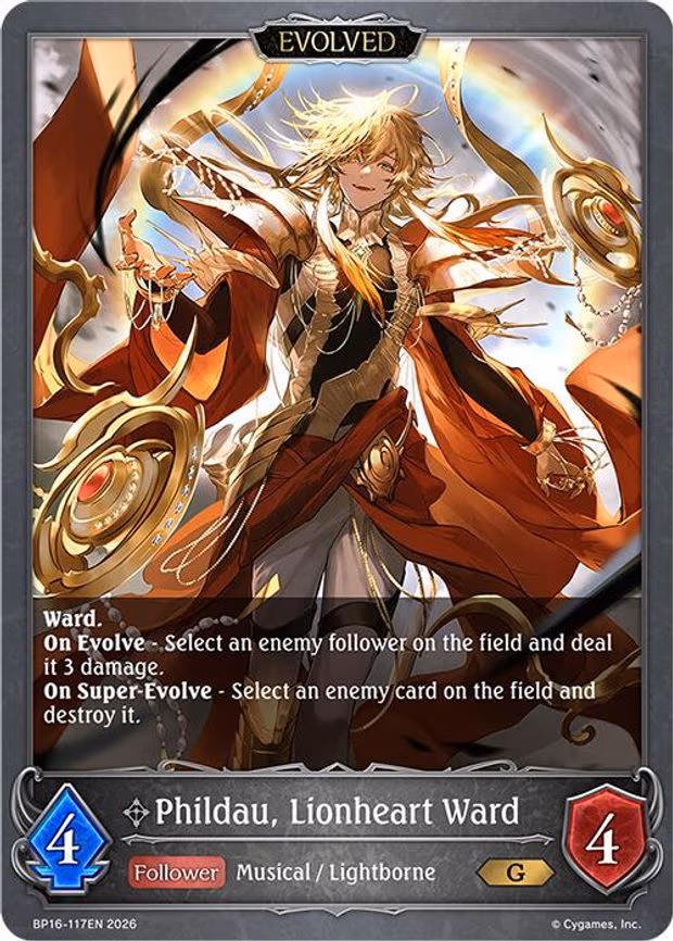 Phildau, Lionheart Ward - Gold (BP16-117EN)