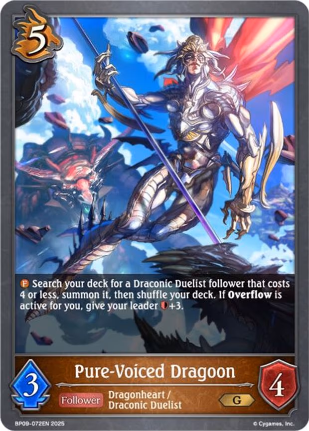 Pure-Voiced Dragoon - Gold (BP09-072EN)
