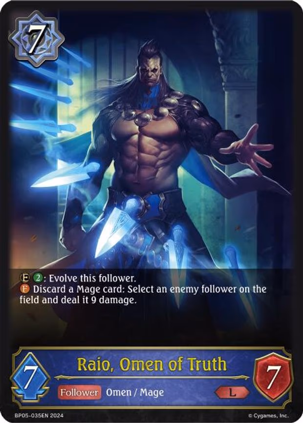 Raio, Omen of Truth - Legendary (BP05-035EN)