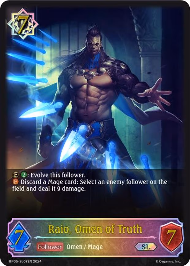 Raio, Omen of Truth - Super Legendary (BP05-SL07EN)