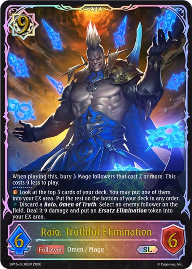 Raio, Truthful Elimination - Super Legendary (BP15-SL10EN)