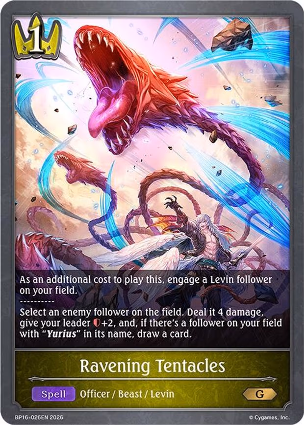 Ravening Tentacles - Gold (BP16-026EN)