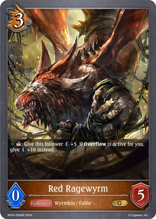 Red Ragewyrm - Gold (BP03-059EN)