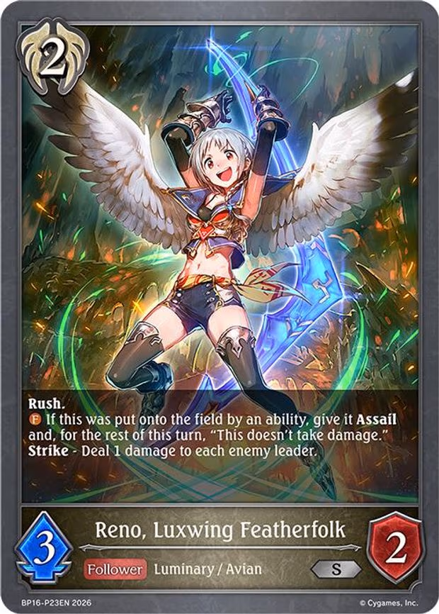 Reno, Luxwing Featherfolk - Premium (BP16-P23EN)