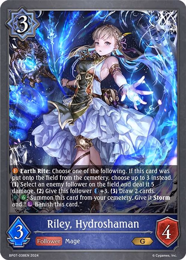 Riley, Hydroshaman