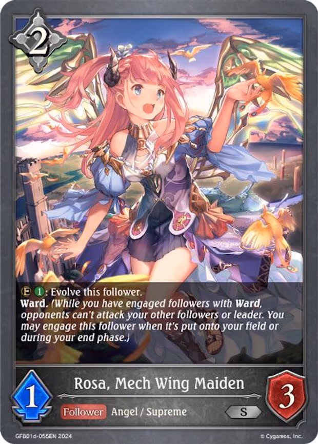 Rosa, Mech Wing Maiden - Silver (GFB01d-055EN)