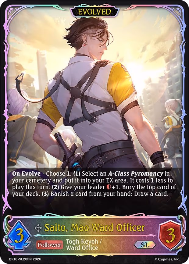 Saito, Mao Ward Officer - Super Legendary (BP18-SL28EN)
