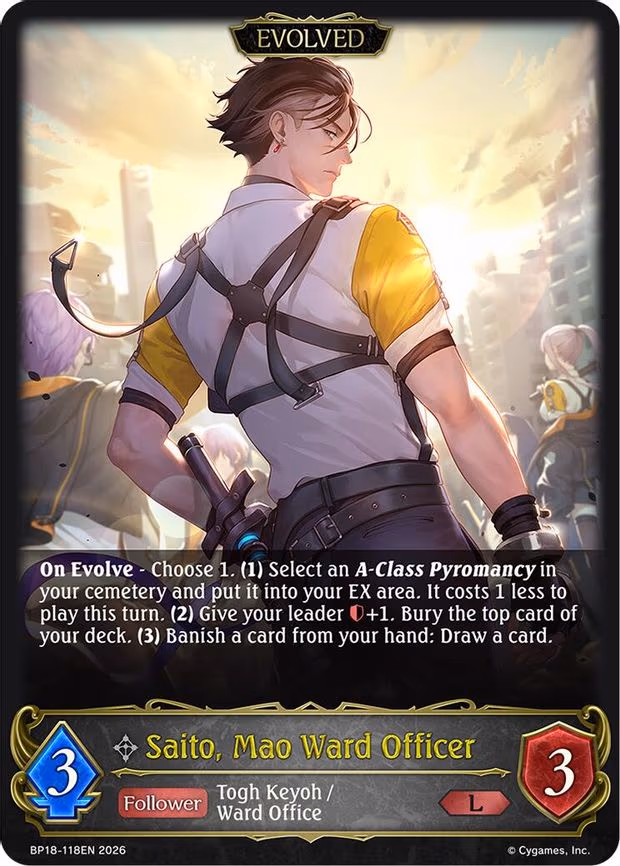 Saito, Mao Ward Officer - Legendary (BP18-118EN)