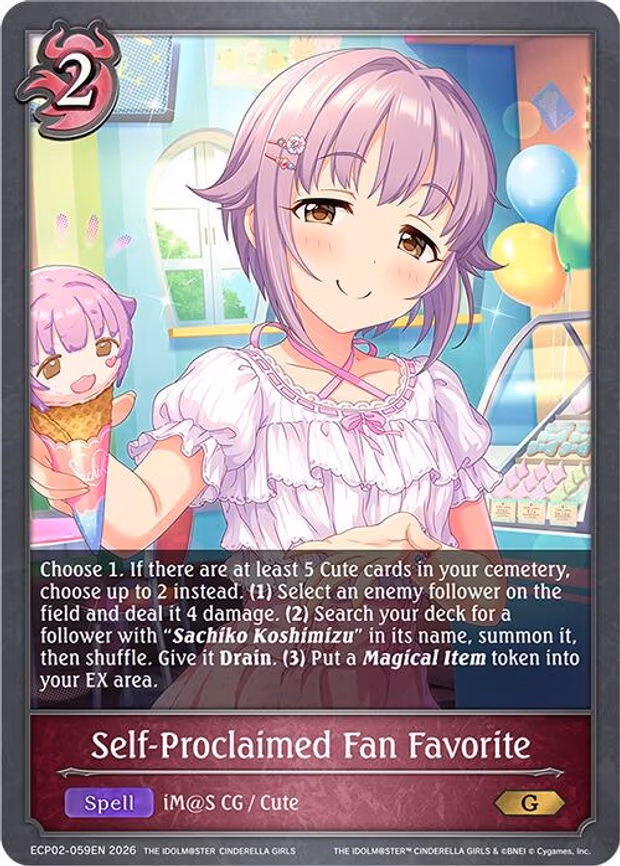 Self-Proclaimed Fan Favorite - Gold (ECP02-059EN)