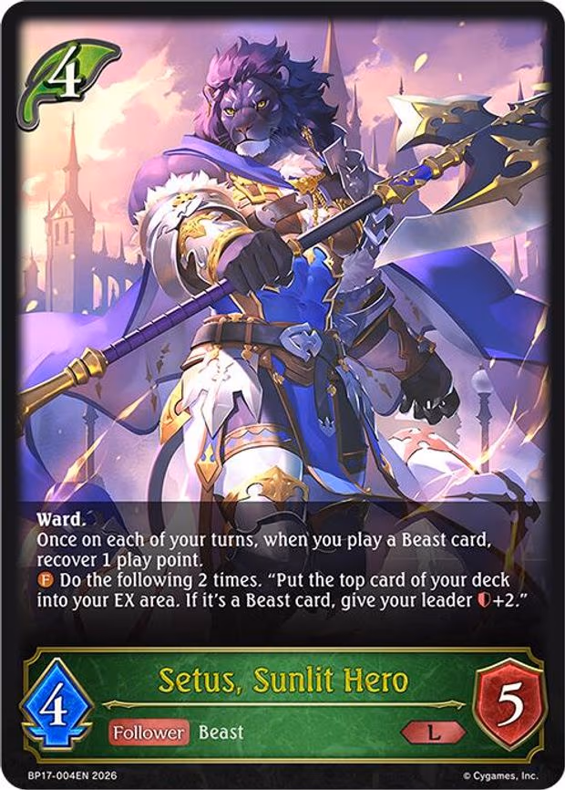 Setus, Sunlit Hero - Legendary (BP17-004EN)