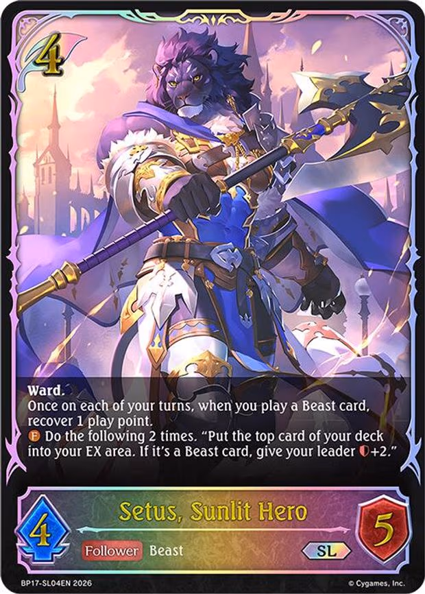 Setus, Sunlit Hero - Super Legendary (BP17-SL04EN)